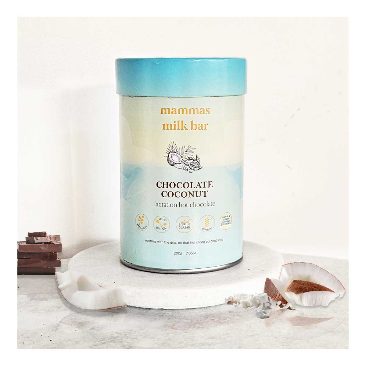 Mammas Milk Bar Coconut Chocolate Lactation Hot Chocolate _3