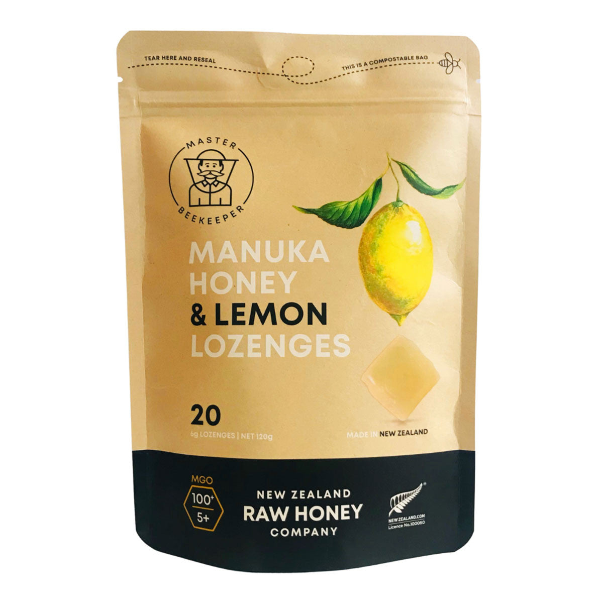 Master Beekeeper Manuka Honey & Lemon Lozenges _1