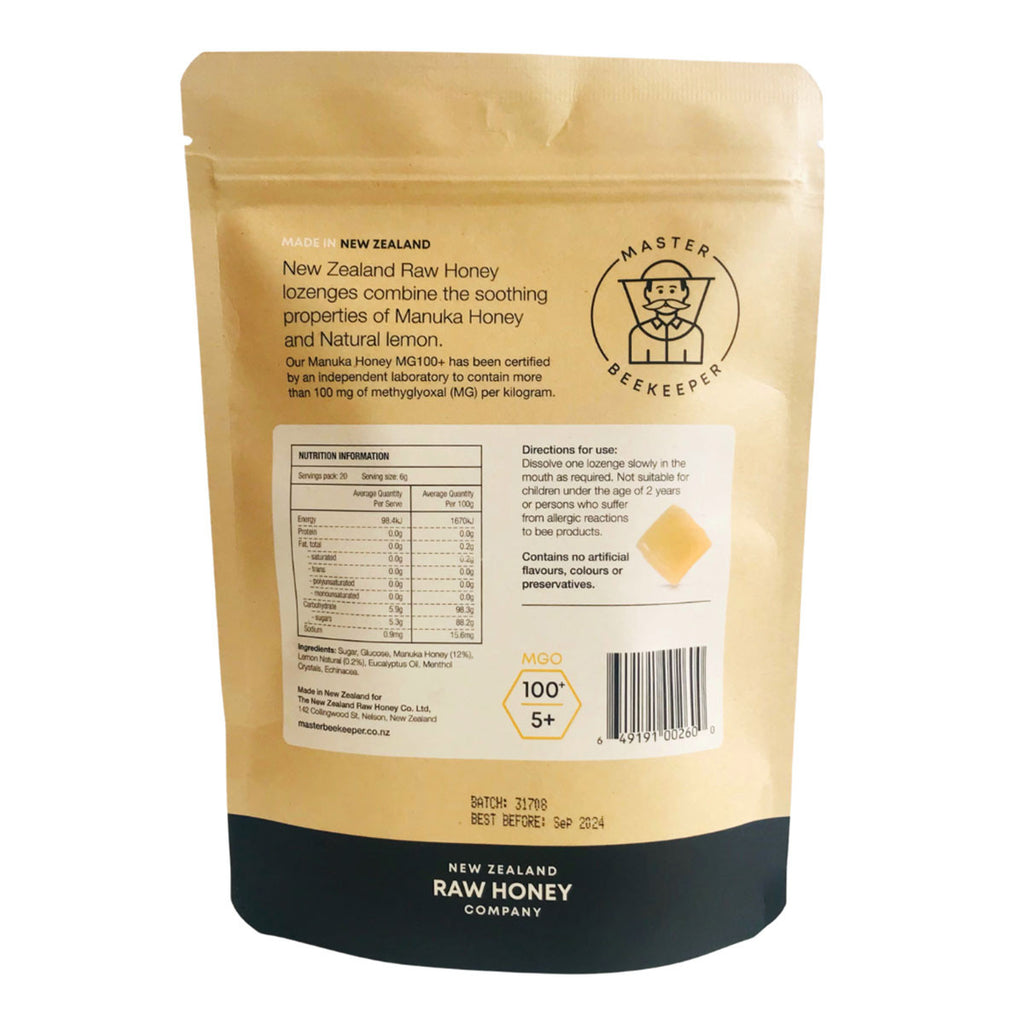 Master Beekeeper Manuka Honey & Lemon Lozenges _2