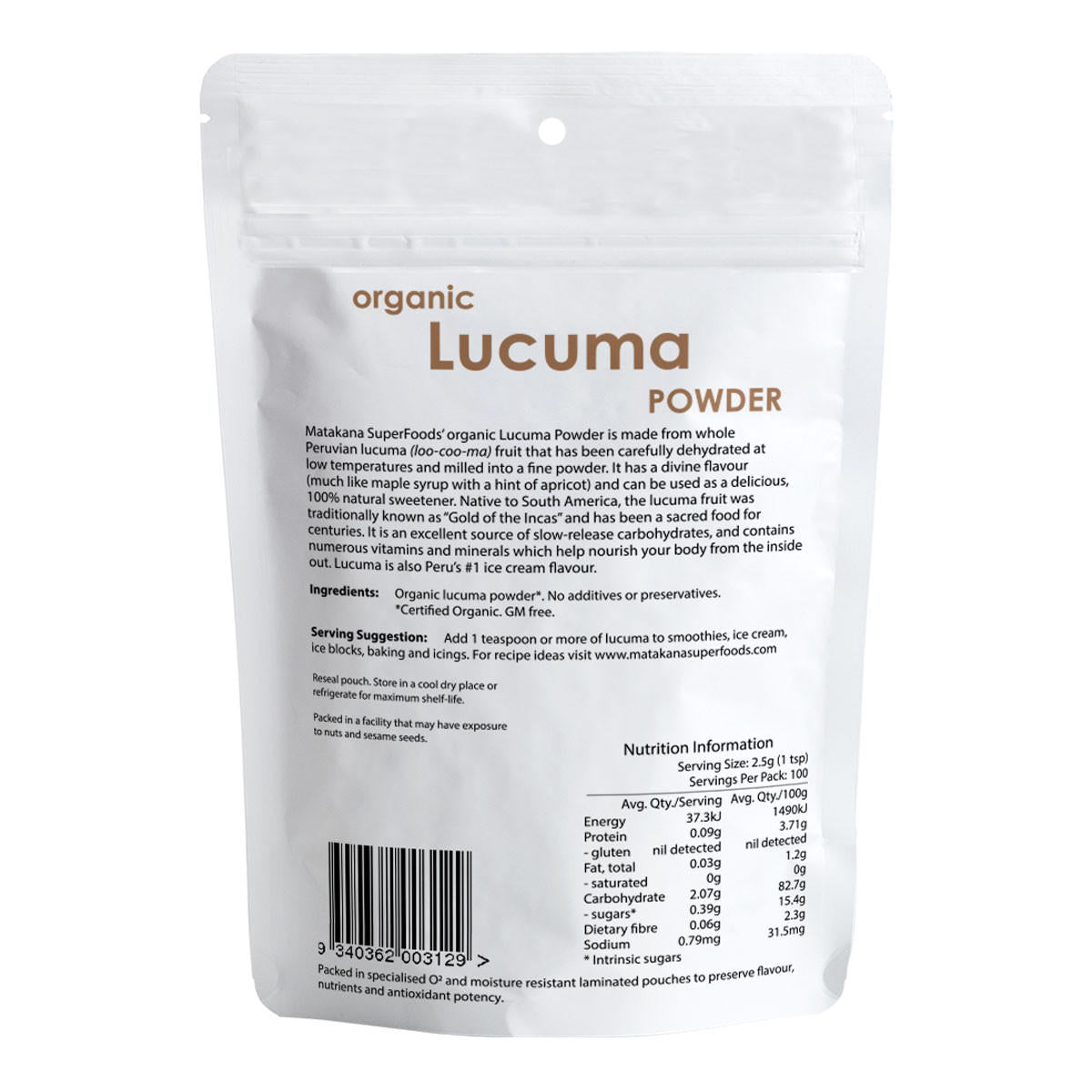Matakana Superfoods Lucuma Organic Powder_2