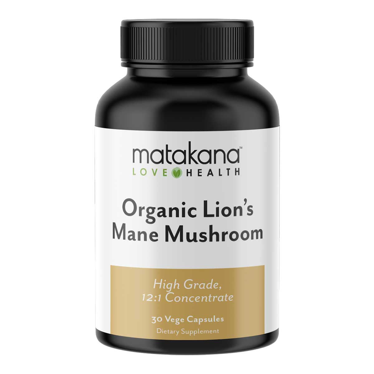 Matakana Superfoods Organic Lion's Mane Mushroom Capsules _1