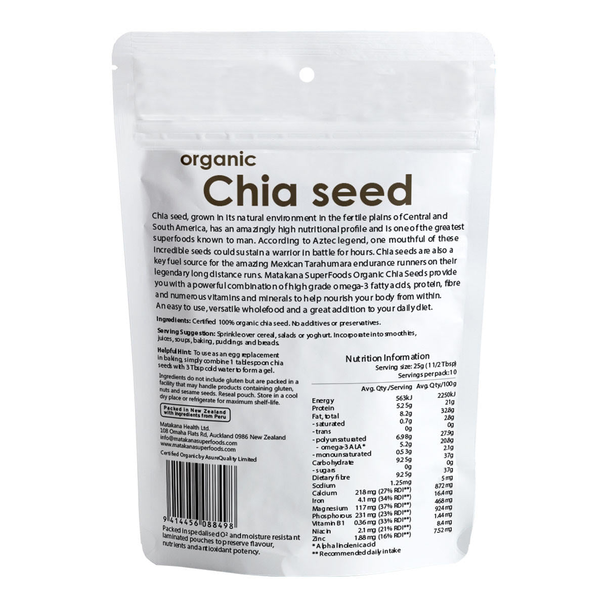 Matakana Superfoods Raw Organic Chia Seeds_2