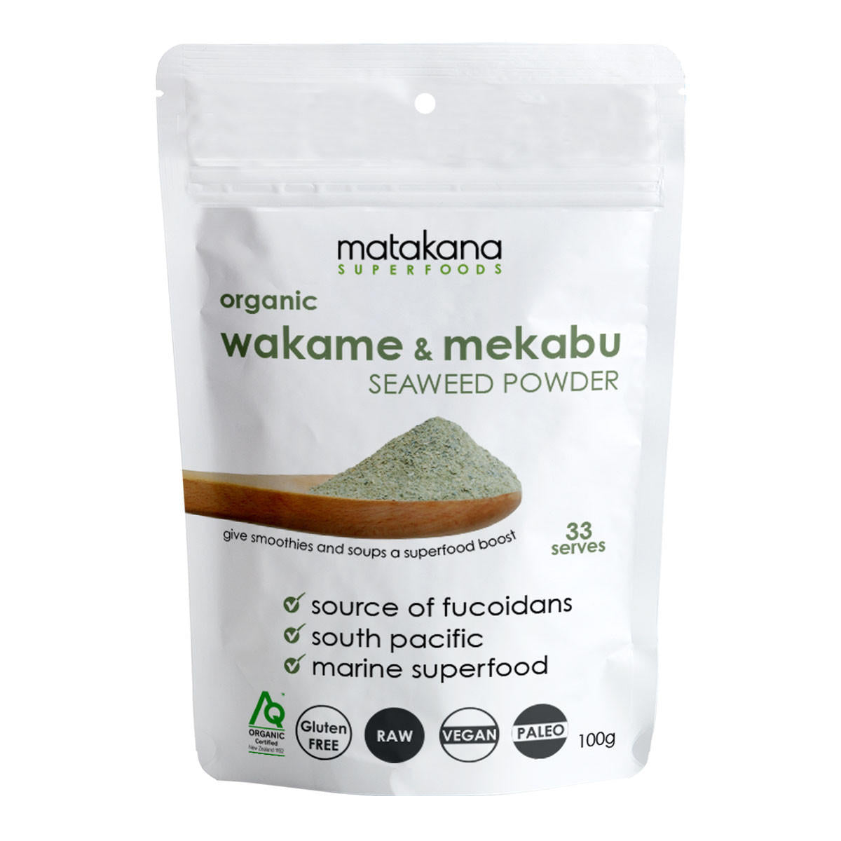 Matakana Superfoods Wakame and Mekabu Seaweed Organic Powder_1