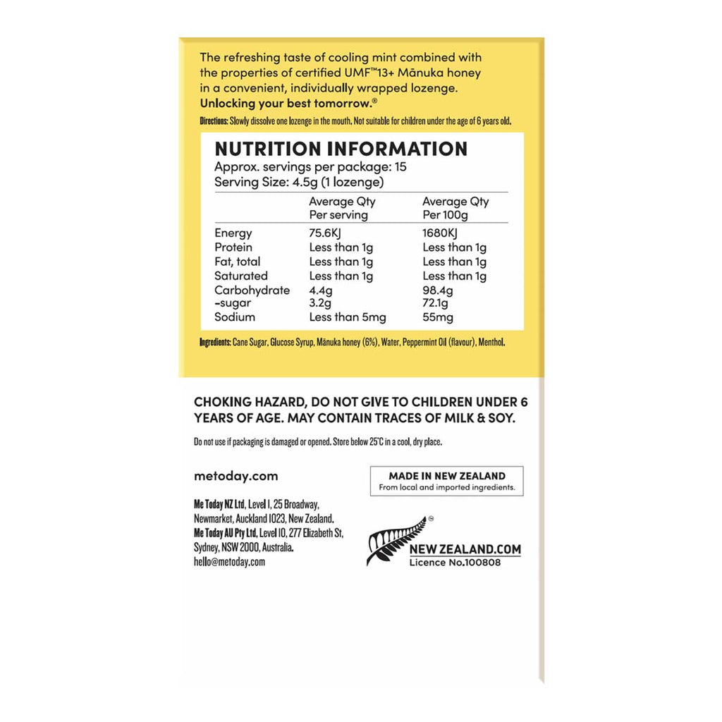 Me Today Mint + MÄnuka Honey Lozenges _3
