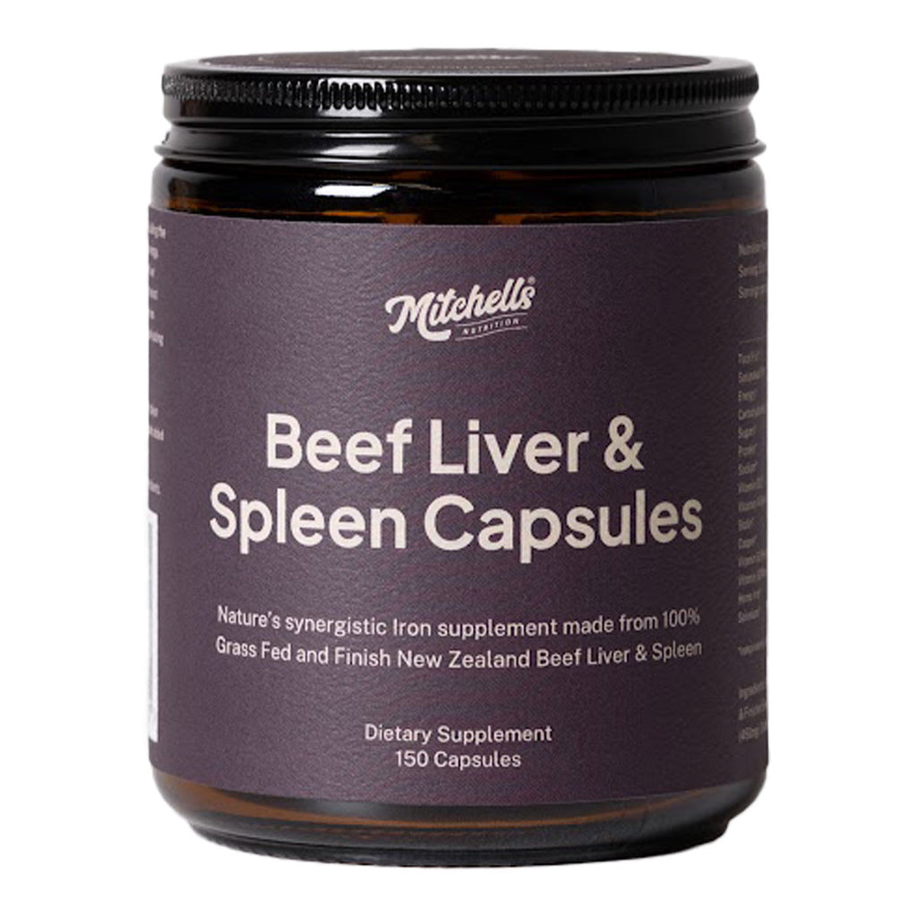Mitchells Nutrition Beef Liver & Spleen Capsules _1