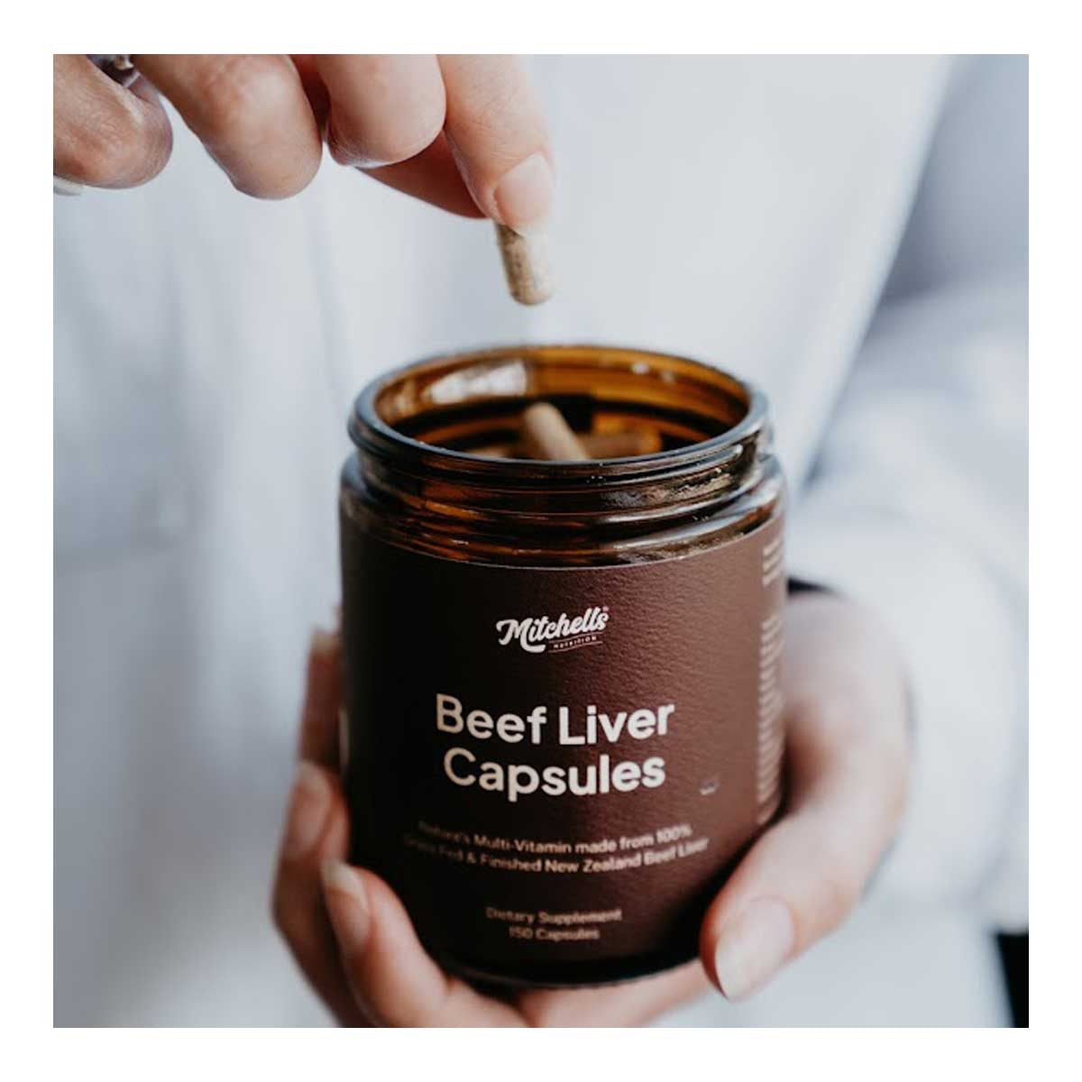 Mitchells Nutrition Beef Liver Capsules _2