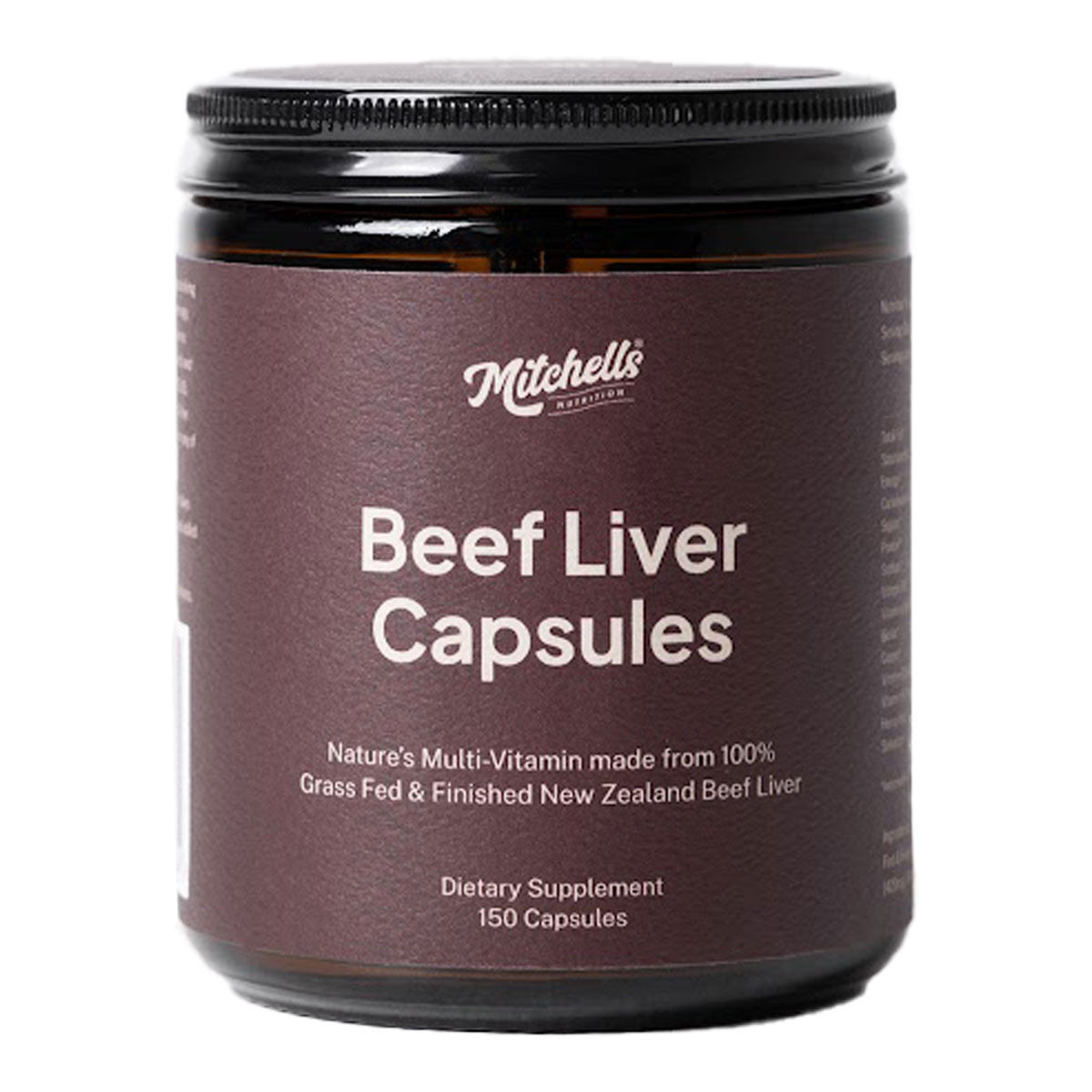 Mitchells Nutrition Beef Liver Capsules _1