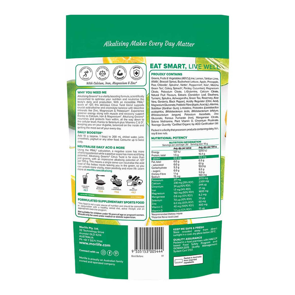 Morlife Alkalising Greens Citrus Twist_2