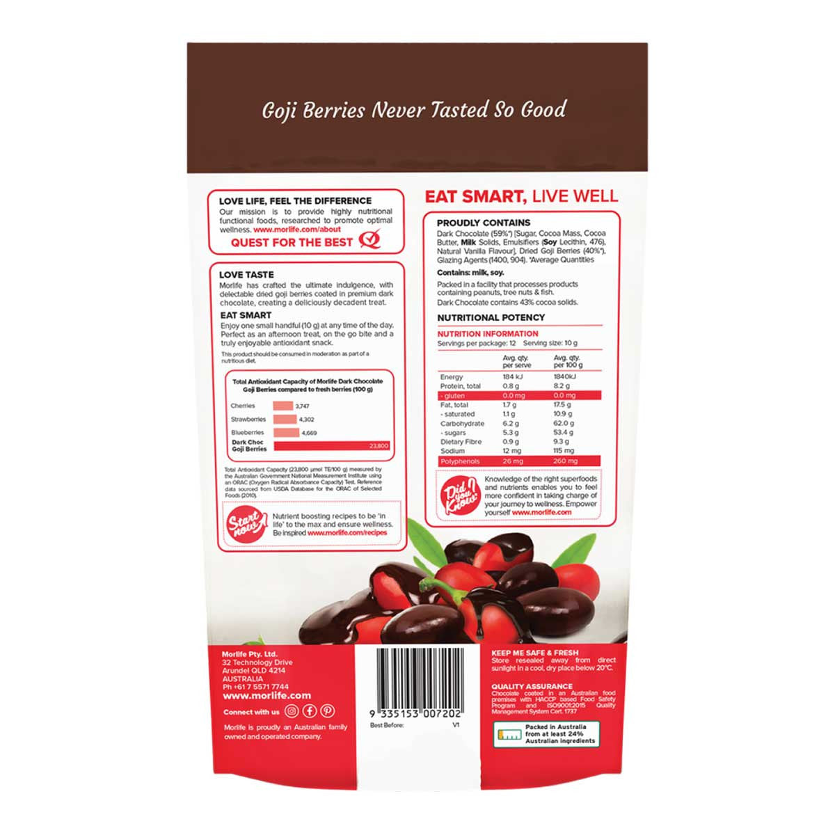 Morlife Dark Chocolate Goji Berries _2