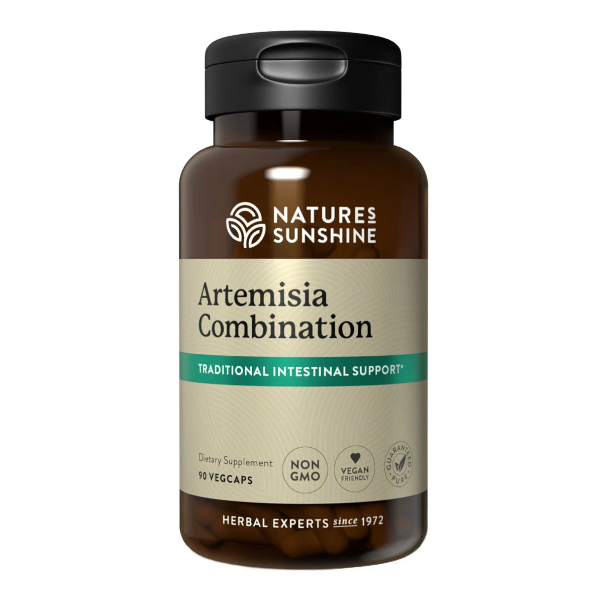 Nature's Sunshine Artemisia Combination supplement bottle on a white background