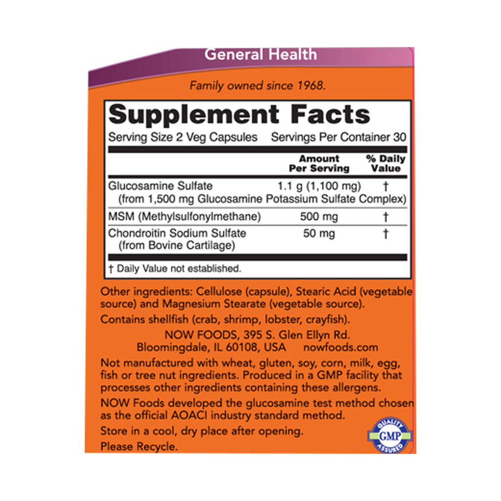NOW foods Glucosamine and MSM_2