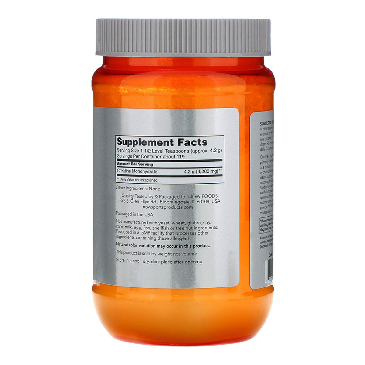 NOW foods Micronized Creatine Monohydrate Powder _2