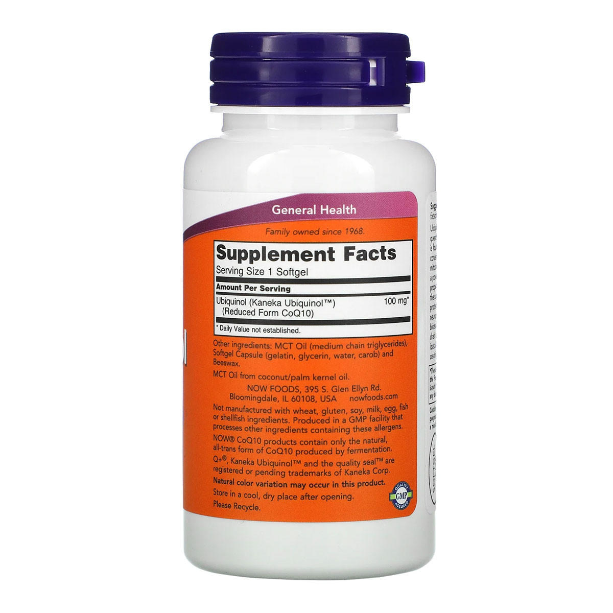 NOW foods Ubiquinol 100mg Cardiovascular Health_2