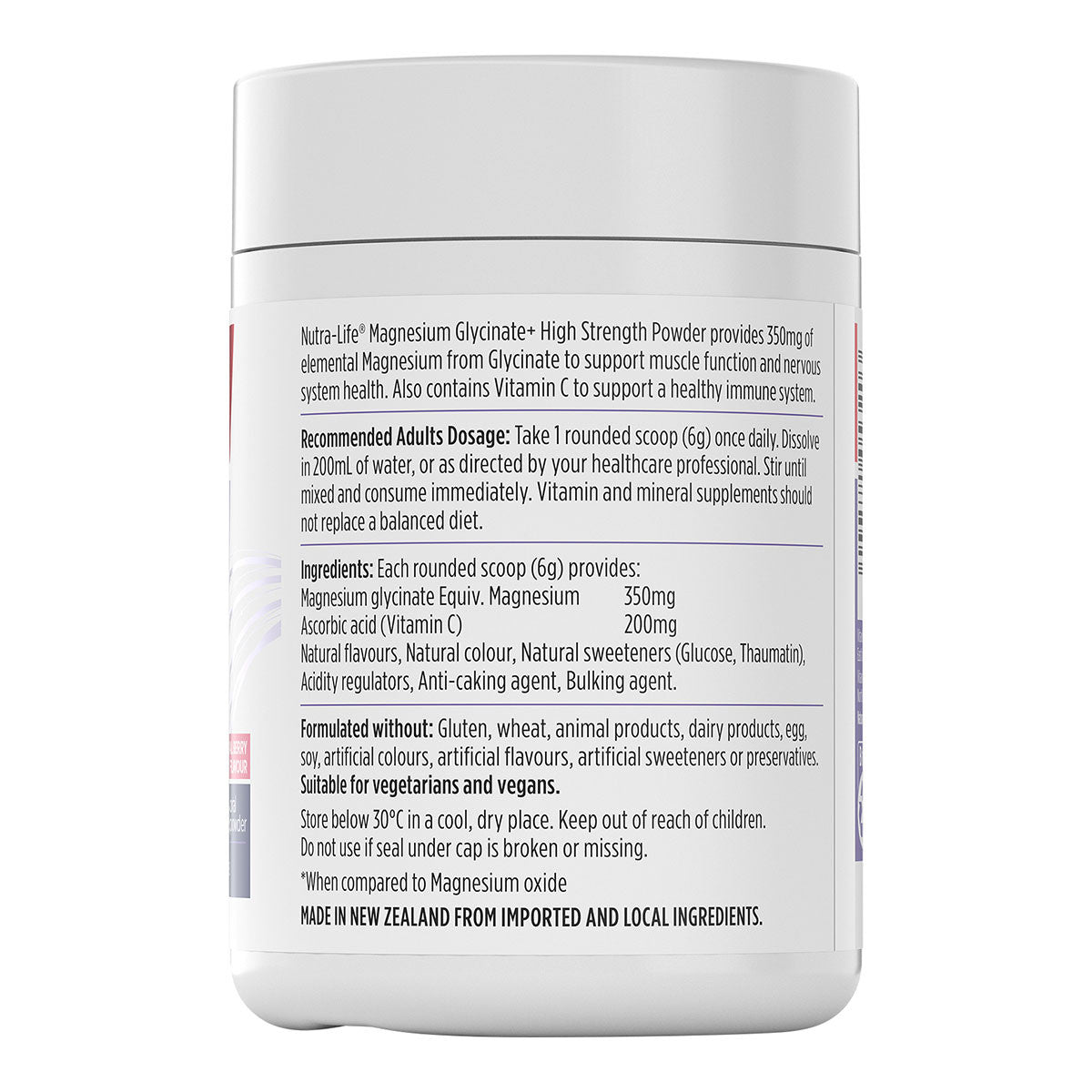 Nutra-Life Magnesium Glycinate+ High Strength Powder _2