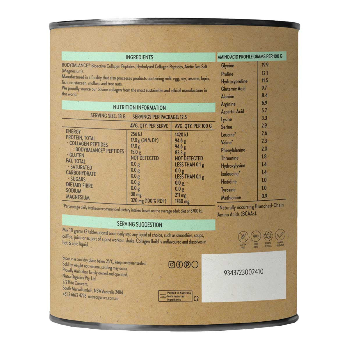 Nutra Organics Collagen Build with Body Balance _2