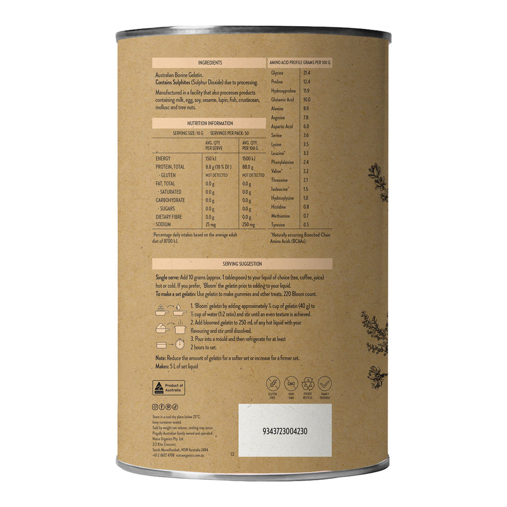 Nutra Organics Australian Gelatin _3