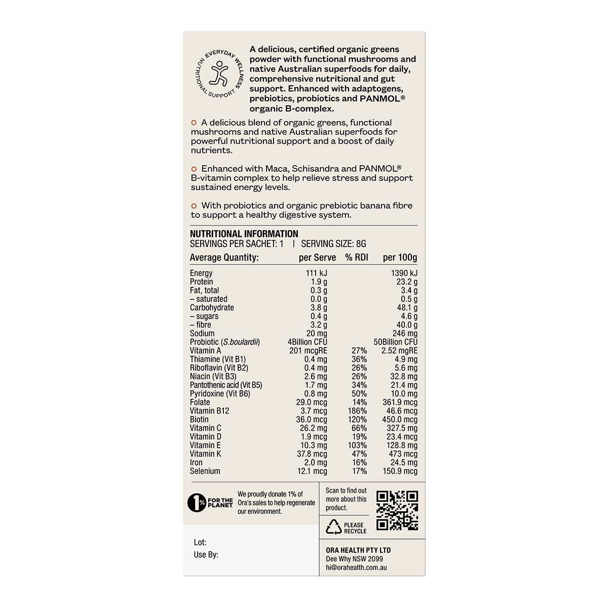 Ora Organic Greens Superpowder+ _5