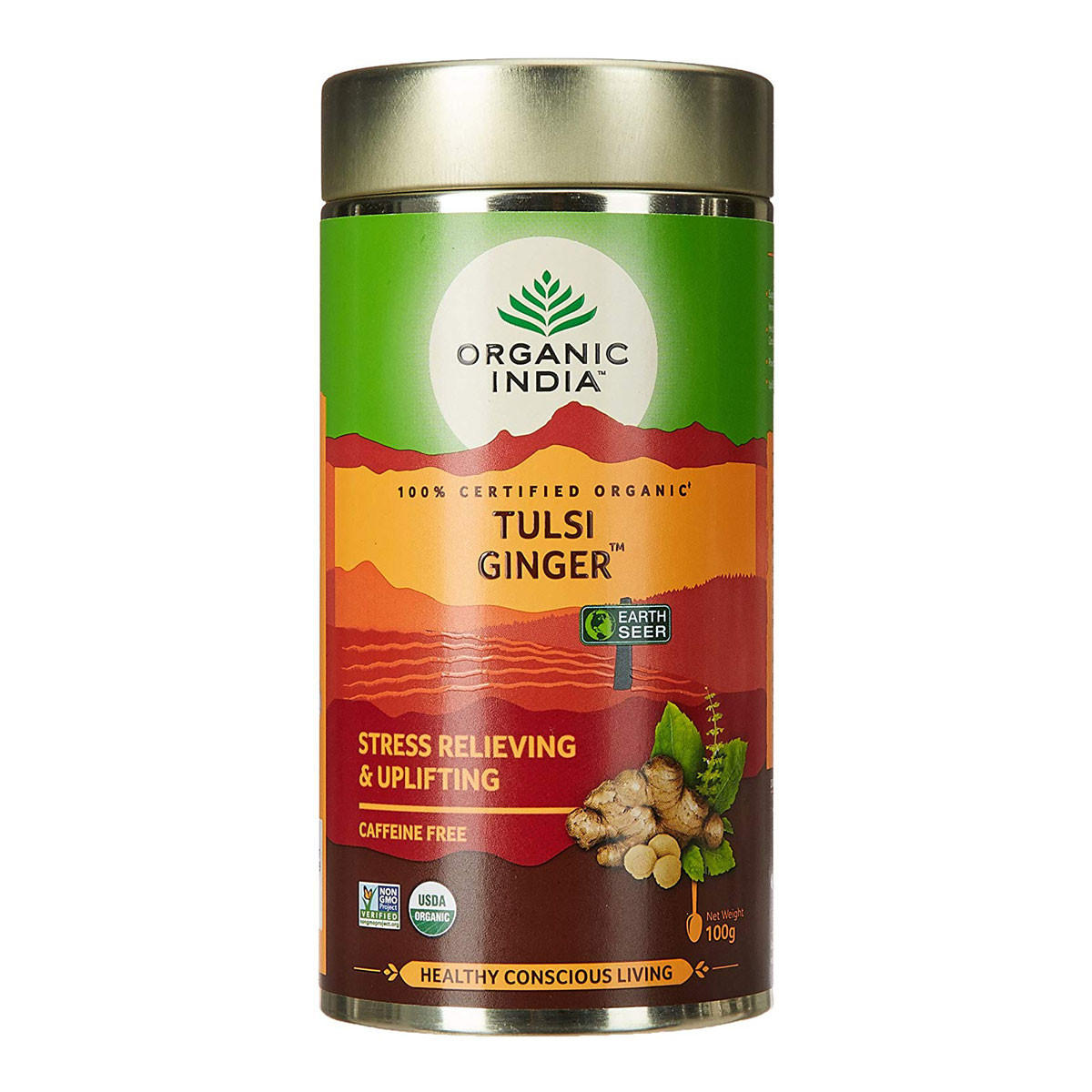 Organic India Tulsi Loose Leaf Ginger Tea_1