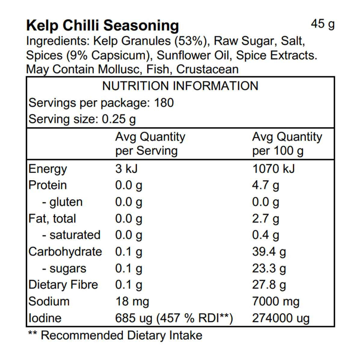 Pacific Harvest Chilli Kelp Seasoning _3
