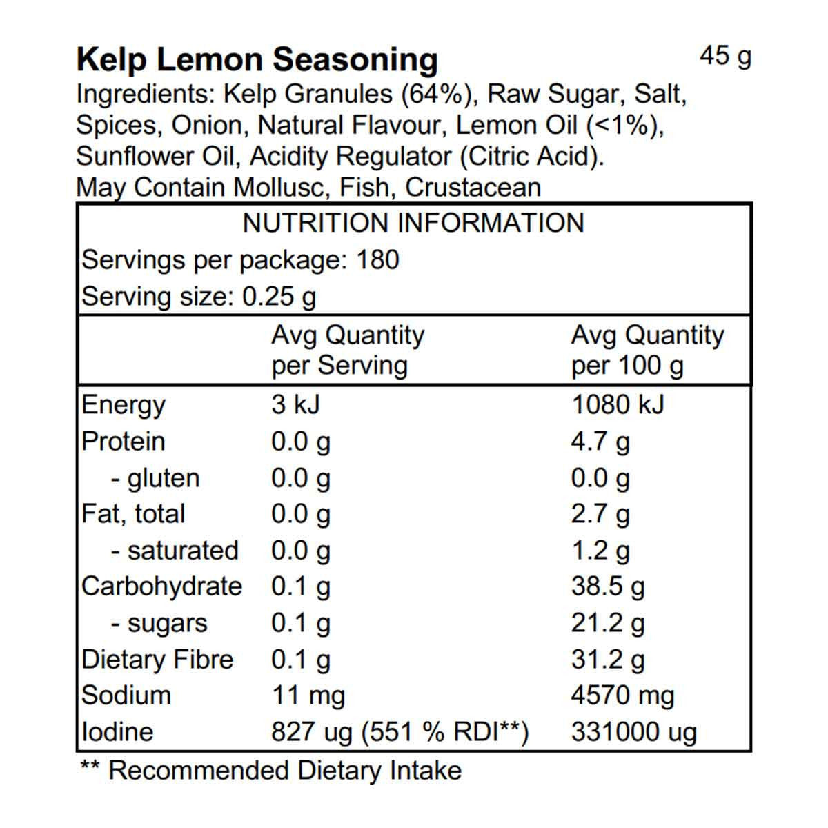 Pacific Harvest Lemon Kelp Seasoning _3