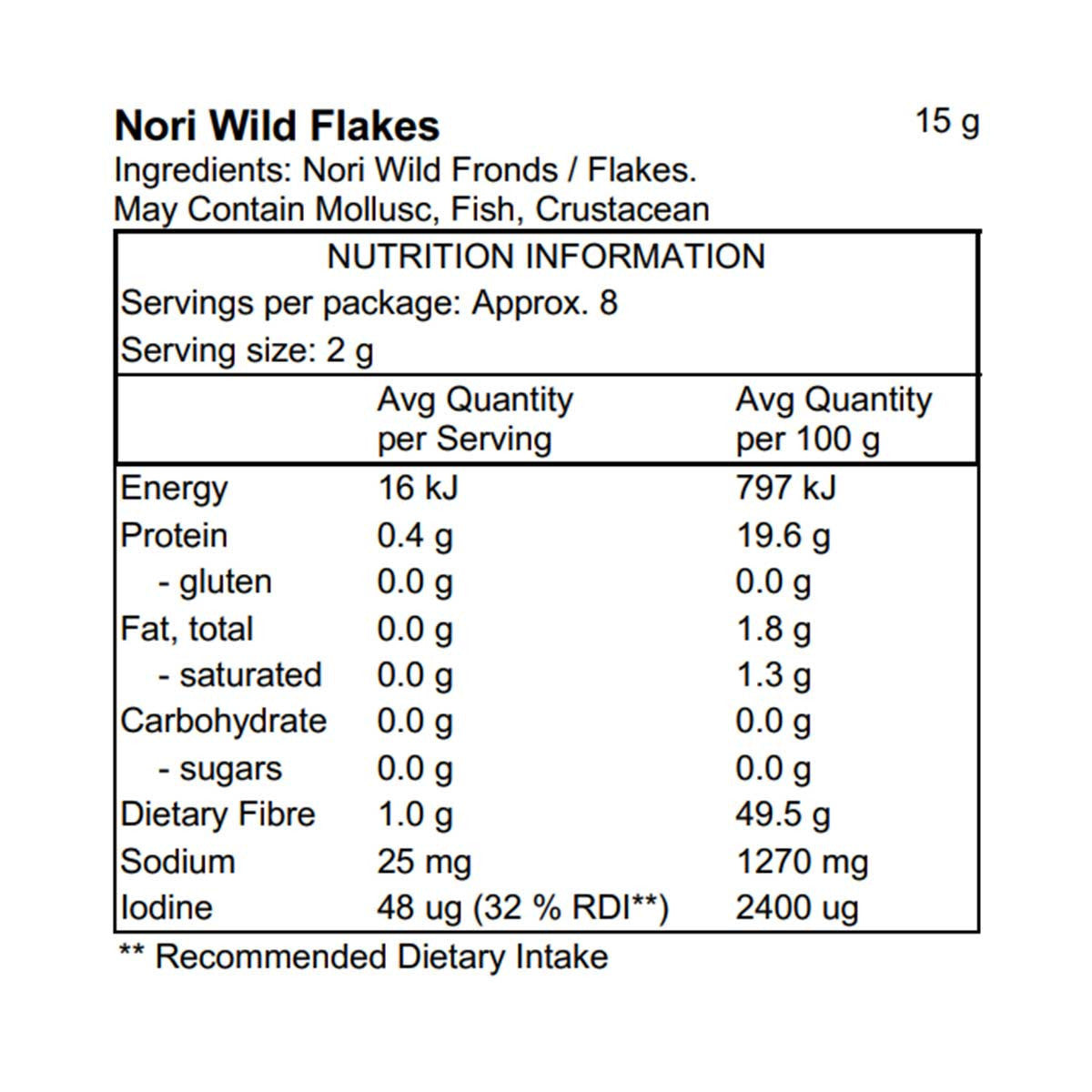 Pacific Harvest Nori (Wild) Flakes _4