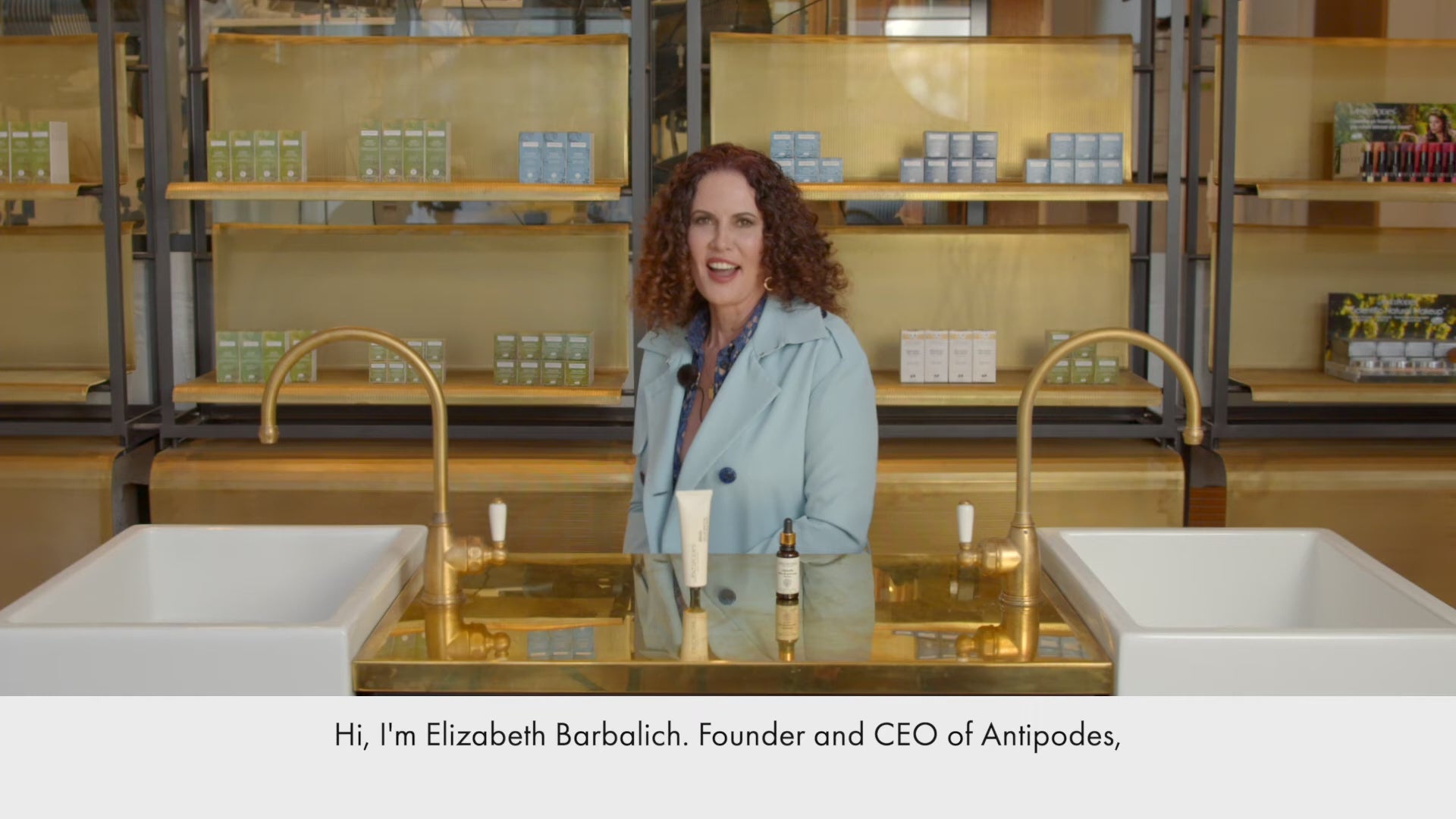 Antipodes founder sharing benefits of Halo Skin-Brightening Facial Mud Mask.