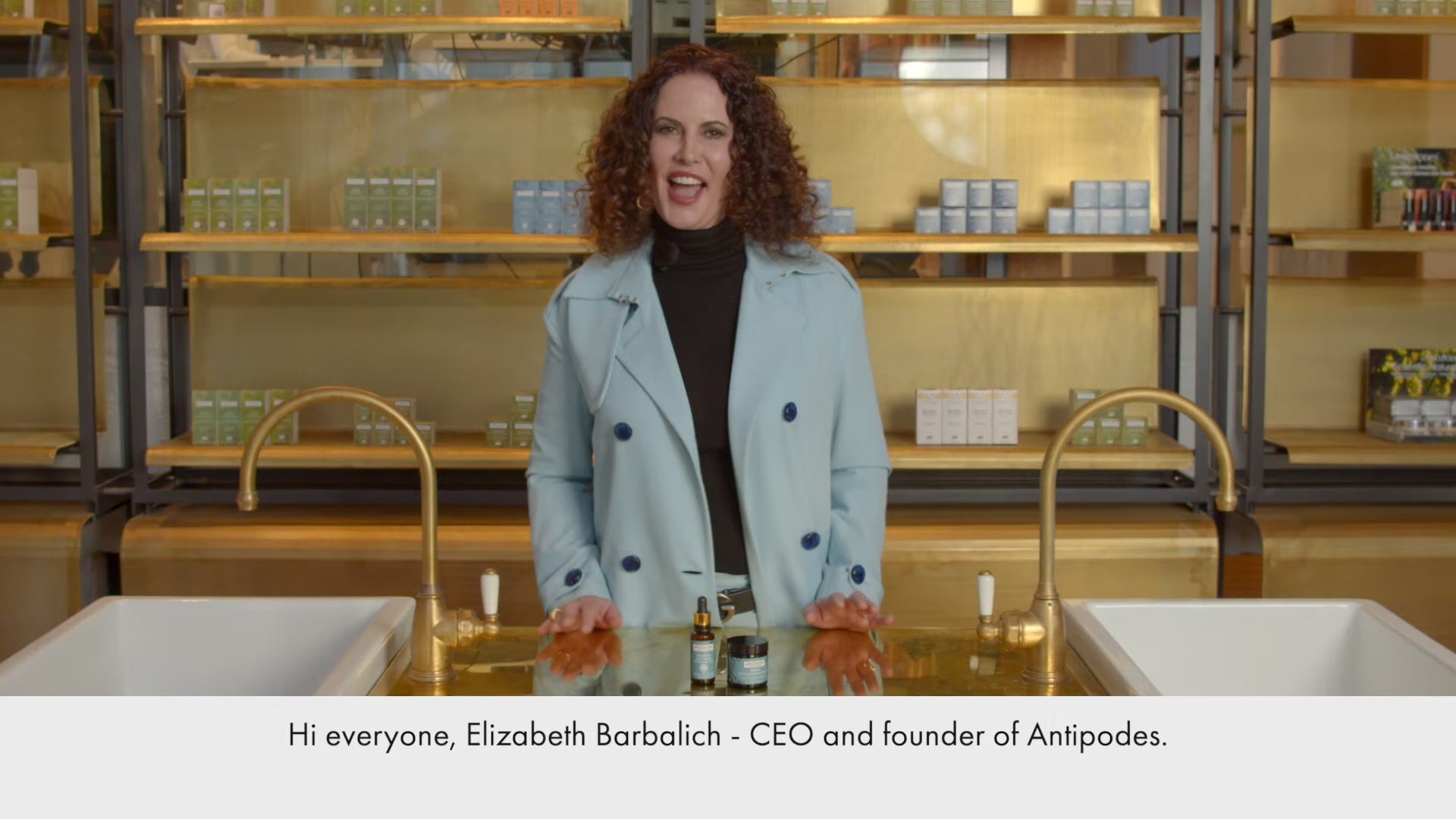 Antipodes founder sharing benefits of Hosanna Collagen-Plumping Water Serum.