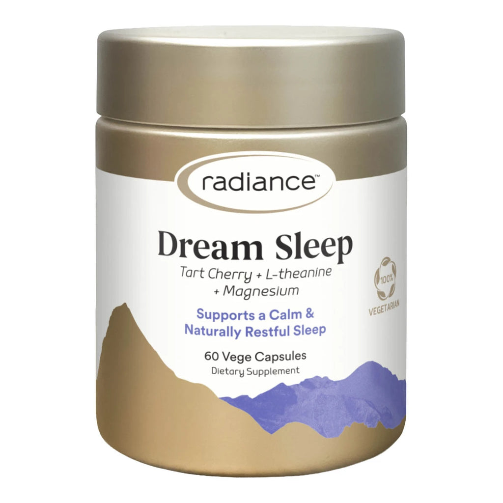 Radiance Dream Sleep supplement jar on a white background