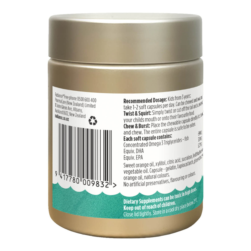 Supplement jar with label on a white background