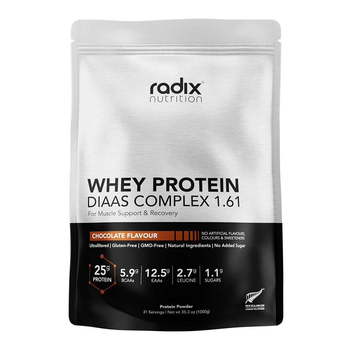 Radix Nutrition Whey Protein Powder DIAAS Complex 1.61 - Chocolate _1