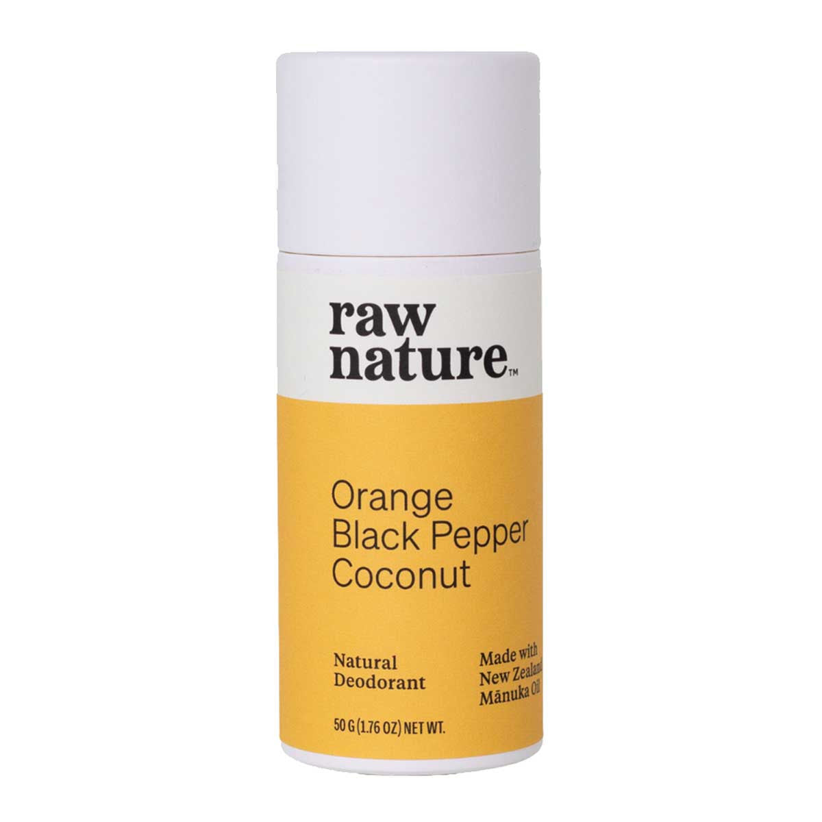 raw nature Orange Black Pepper Coconut Natural Deodorant _1