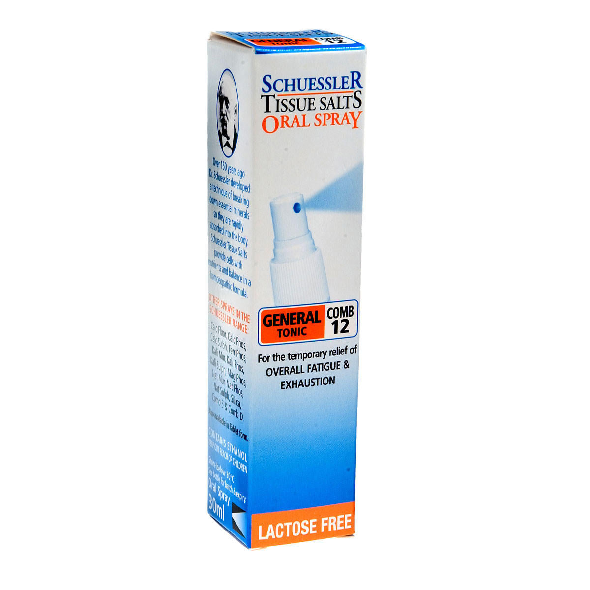 Schuessler Tissue Salts Combination 12 - General Tonic Spray_1