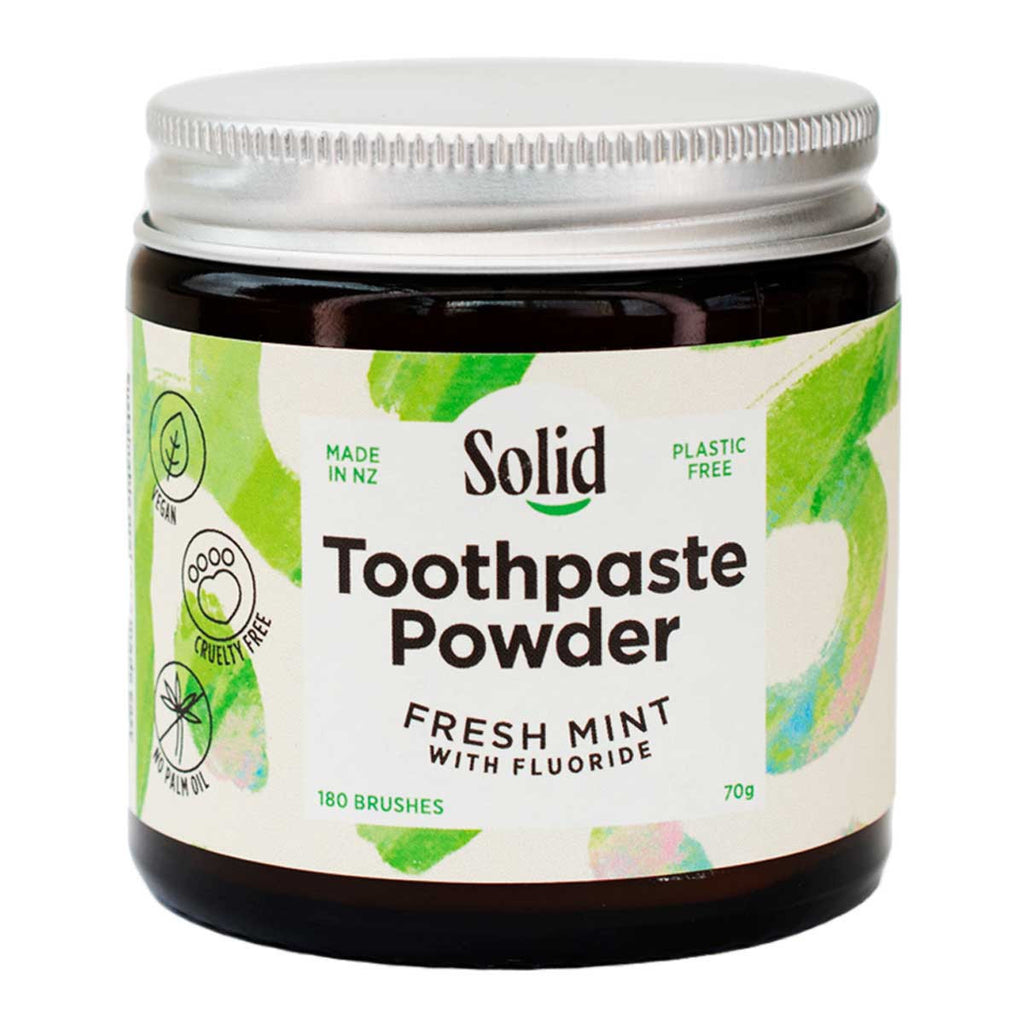 Solid Toothpaste Powder - Fresh Mint with Fluoride _1