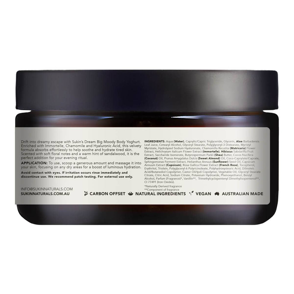 Jar of Sukin Naturals Big Nuddy Body Lotion with label on a white background.