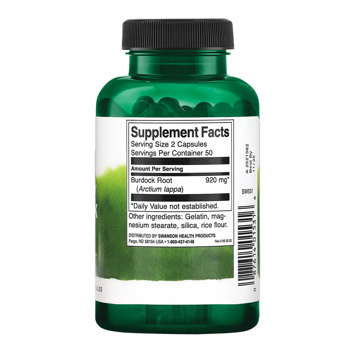 Swanson Burdock Root - Full Spectrum 460mg _2