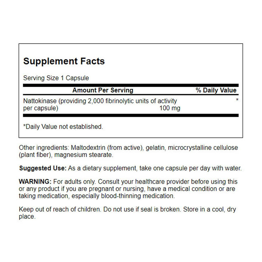 Swanson Nattokinase 100mg 2000FU _3