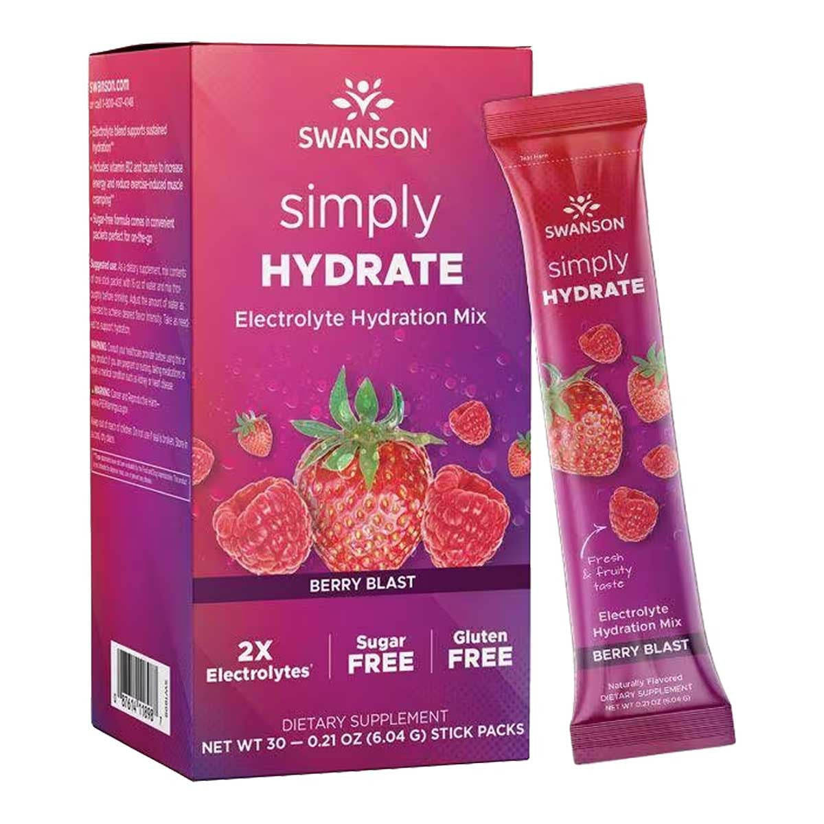 Swanson Simply Hydrate Electrolyte Hydration Mix - Berry Blast _1
