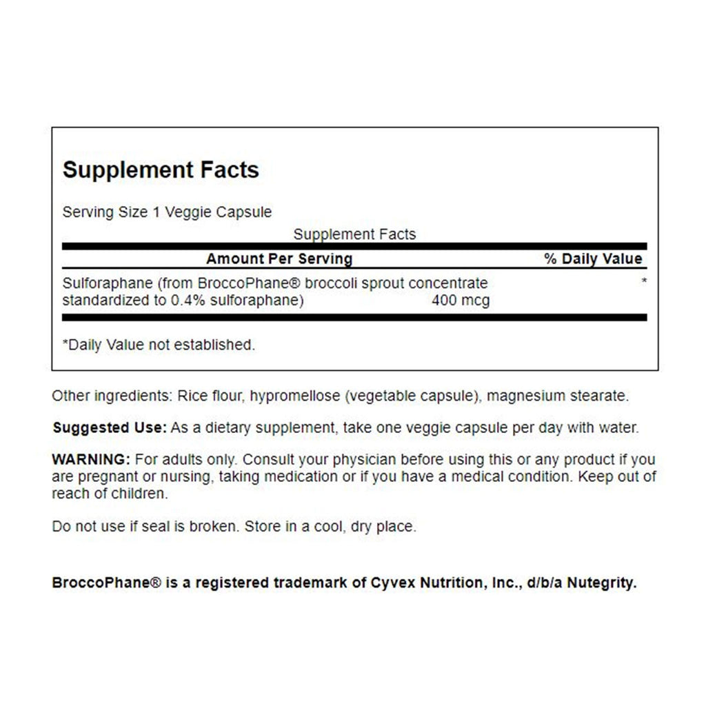 Swanson Sulforaphane from Broccoli Sprout Extract 400mcg _2
