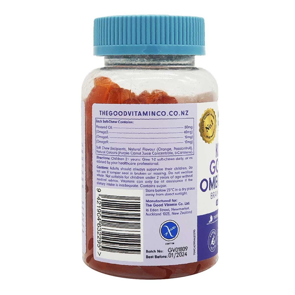The Good Vitamin Co. Ltd Kid's Good Omega 3 Brain Boost _2