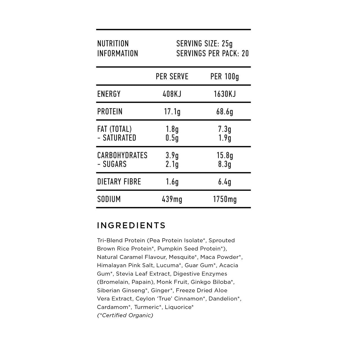 Tropeaka Lean Protein - Natural Salted Caramel Flavour _2