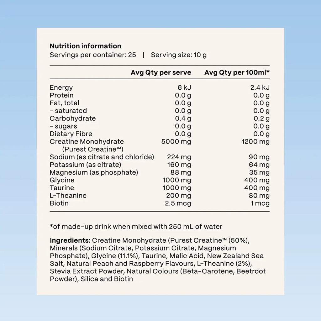 Creatine Hydration - Peach Raspberry