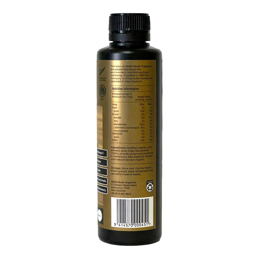 Waihi Bush Flax Seed Oil Garlic _2