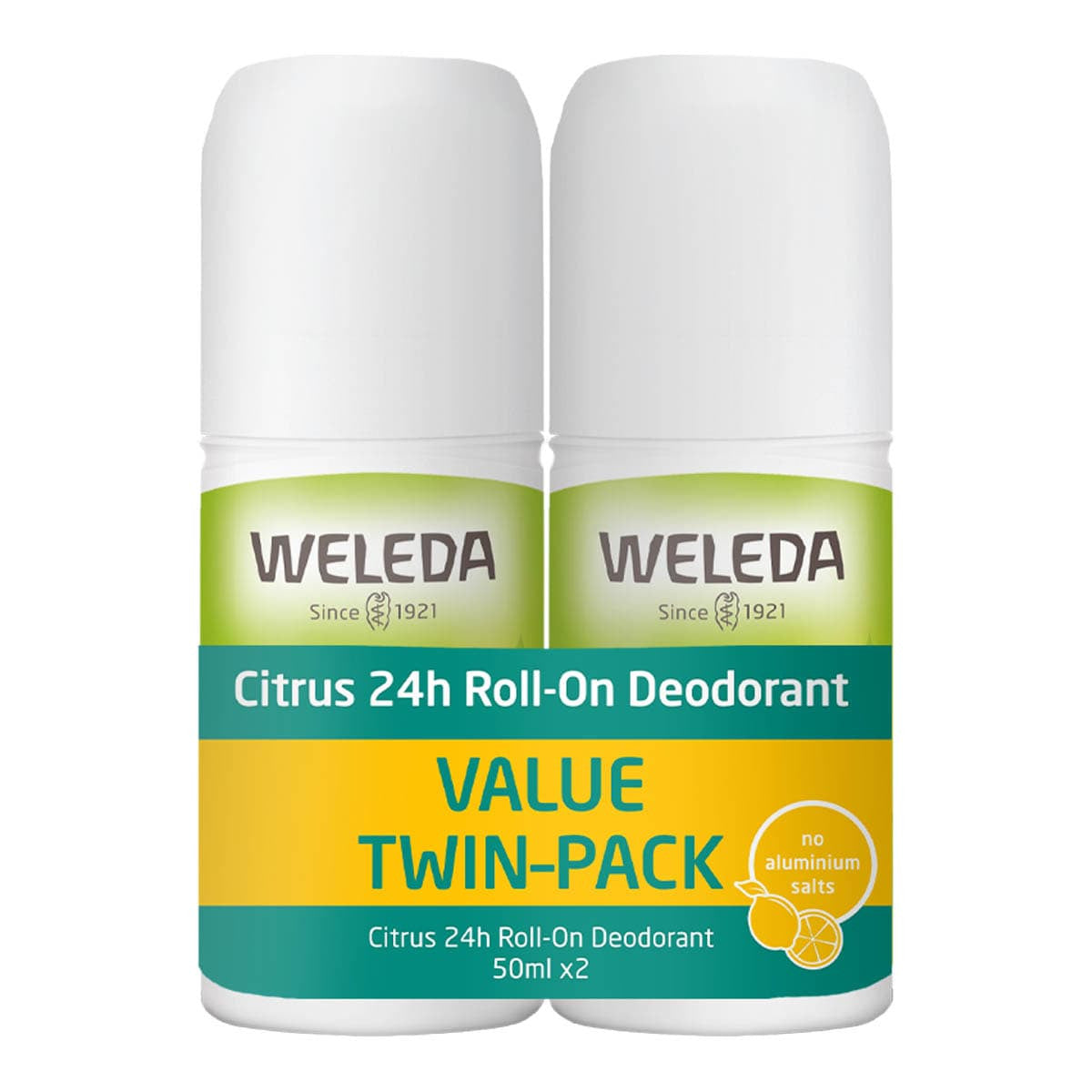Weleda Citrus 24hr Roll-On Deodorant Value Twin Pack _1