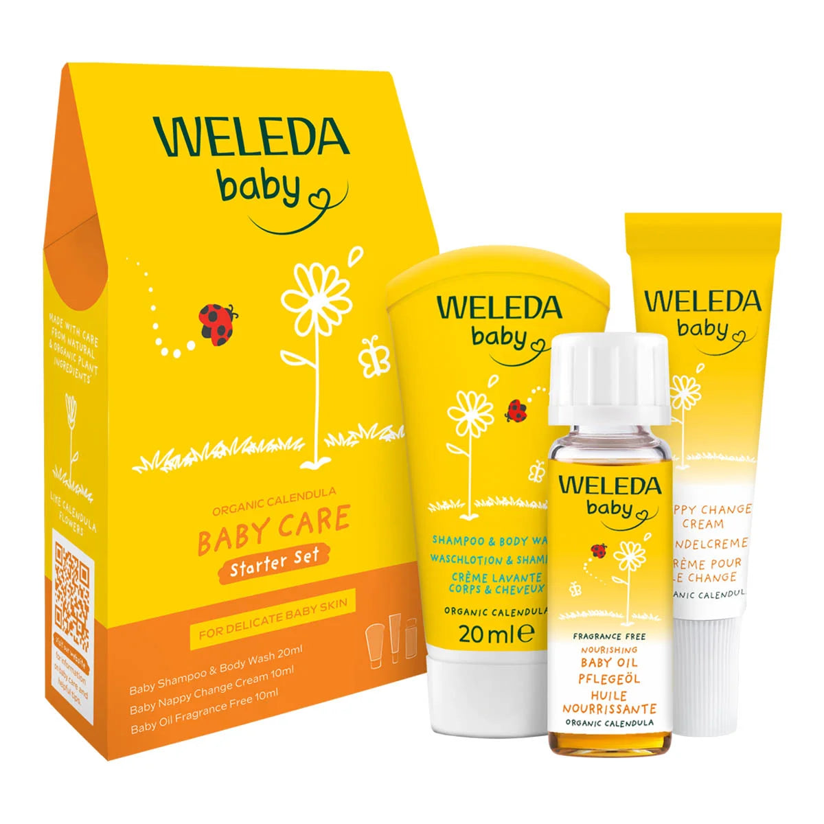 Organic Calendula Baby Care Starter Set
