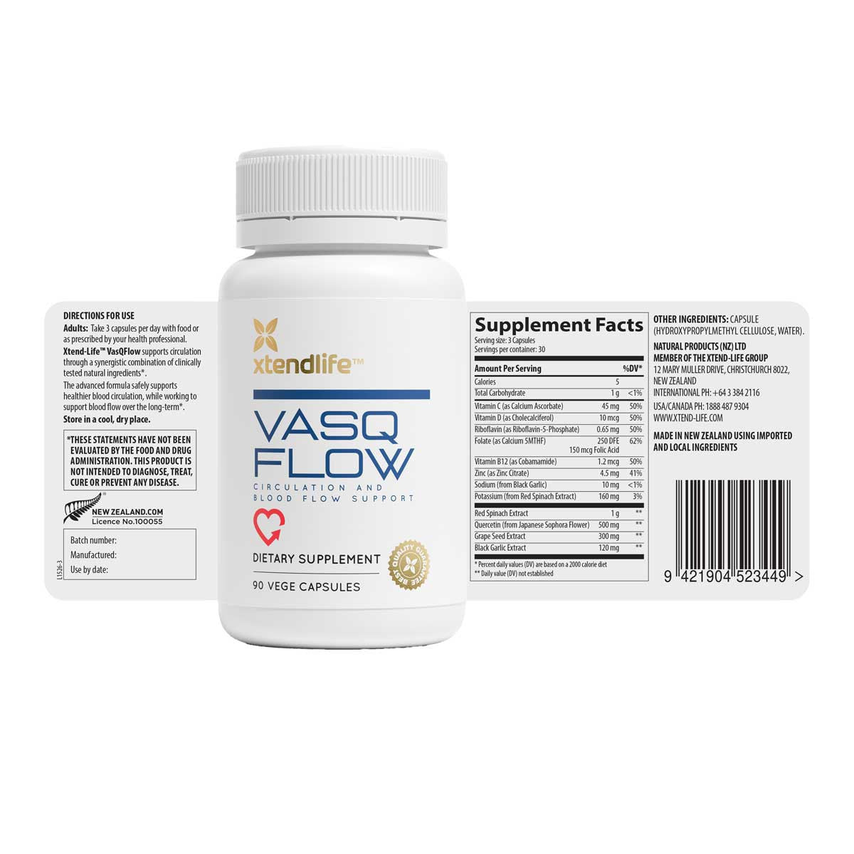 Xtend-Life VasQ Flow Circulation and Blood Flow Support _2